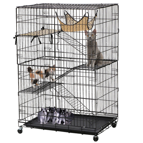 Four Storey Wire Cat Enclosure